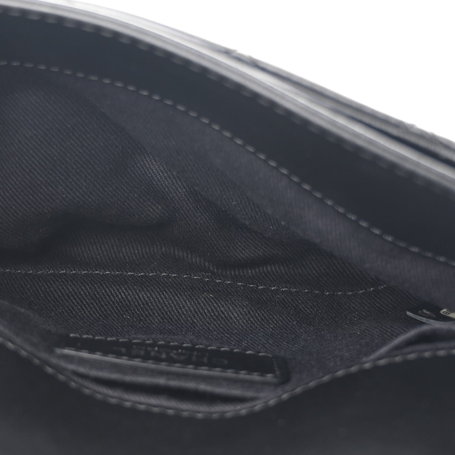 Chanel Calfskin Quilted CC Uniform Flap Belt Bag Black 5 of 12