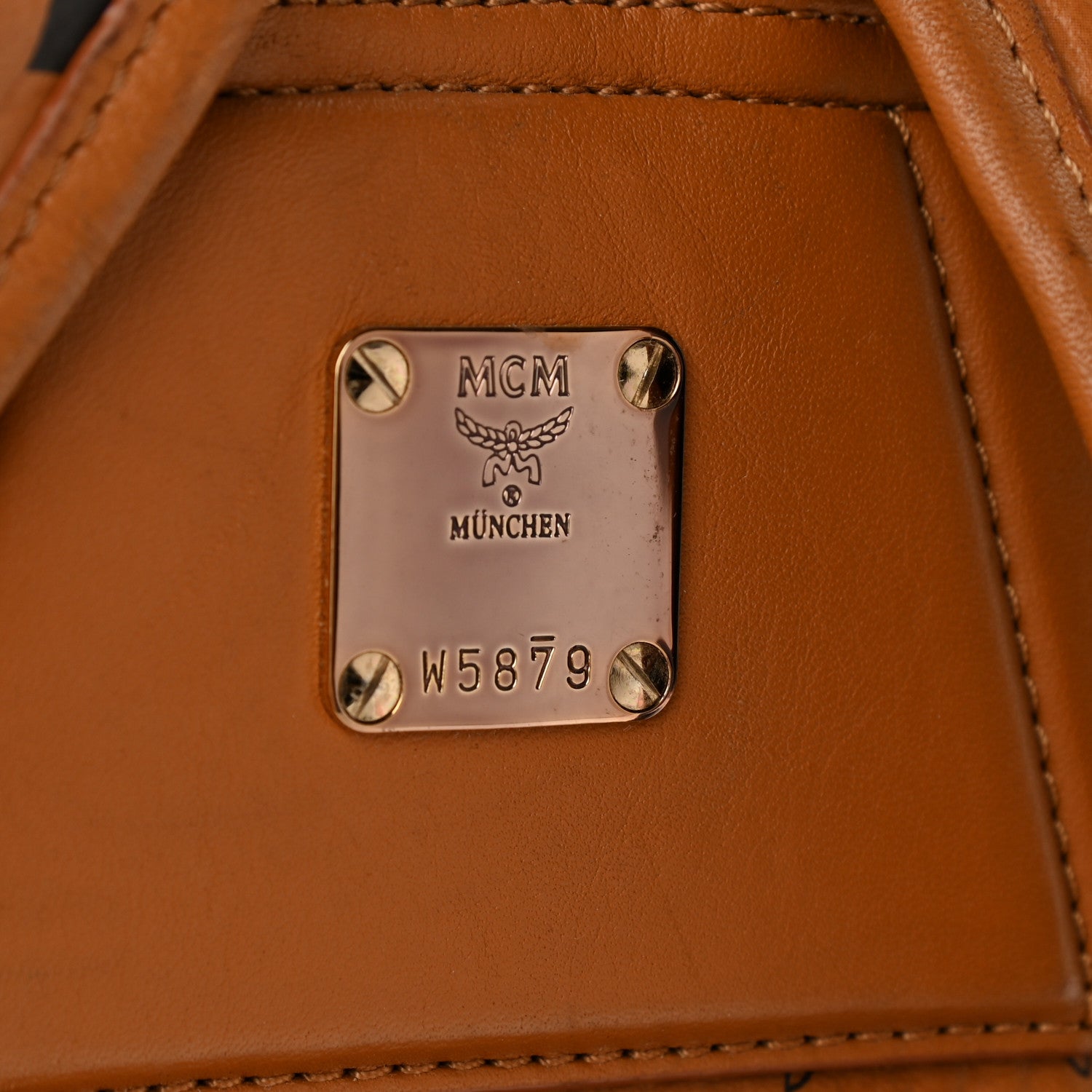 MCM Visetos Medium Duke Backpack Cognac 7 of 12