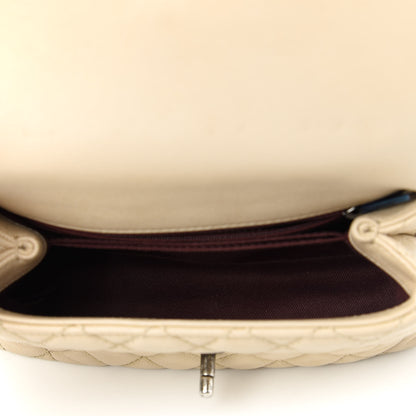 Chanel Caviar Quilted Mini Coco Handle Flap Beige 5 of 11