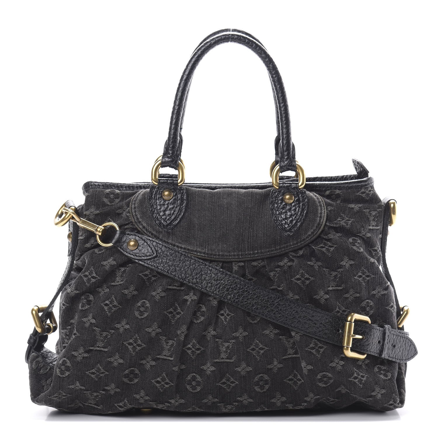 Louis Vuitton Denim Neo Cabby MM Black 1 of 13