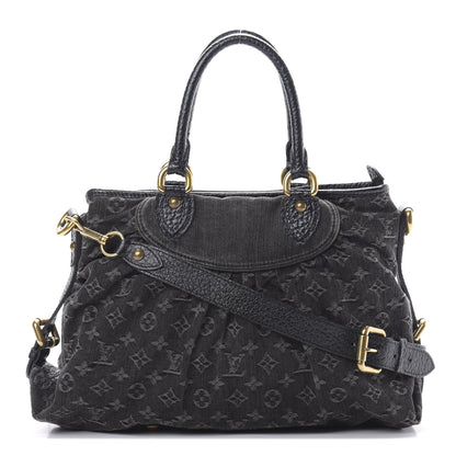 Louis Vuitton Denim Neo Cabby MM Black 1 of 13