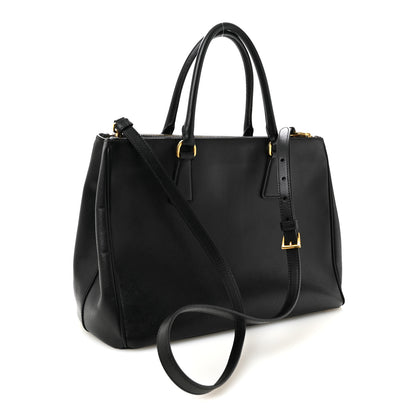 Prada Saffiano Medium Galleria Double Zip Tote Black 3 of 10