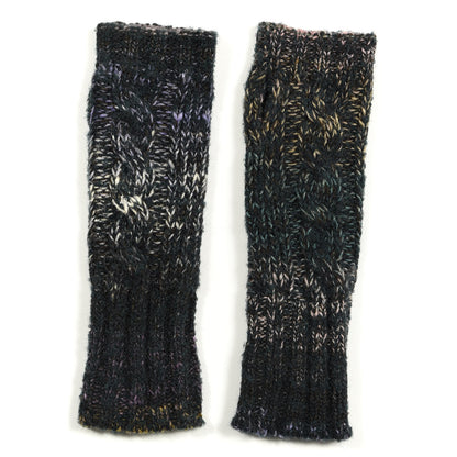Chanel Cashmere Wool Silk Mohair Fingerless Gloves S Multicolor 3 of 4