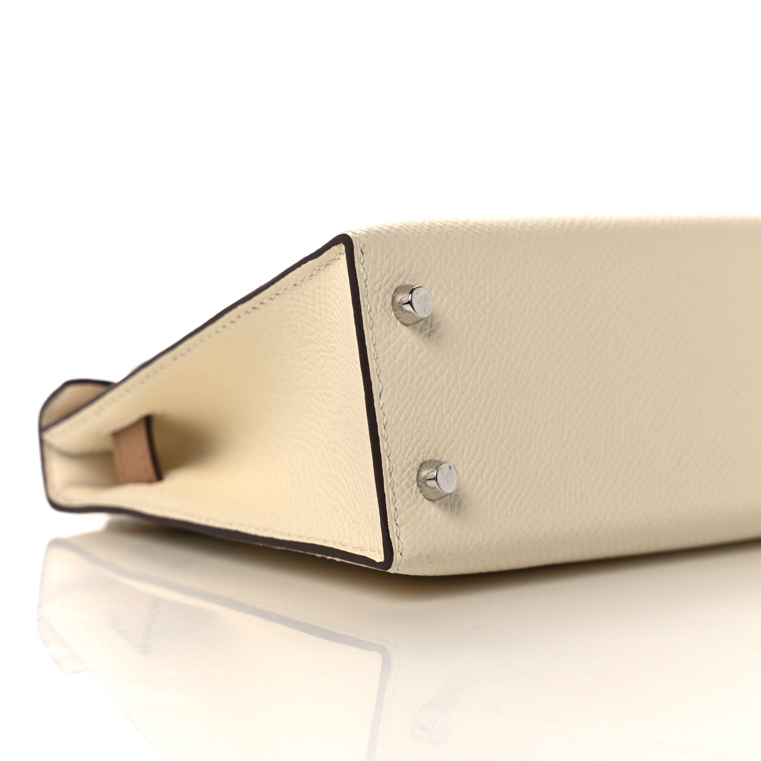 Hermes Epsom Mini Kelly Sellier 20 Nata Chai Gris Meyer 9 of 32