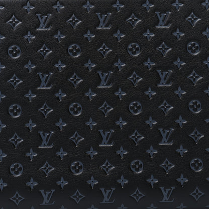 Louis Vuitton Calfskin Nanogram Zippy Wallet Black 7 of 7