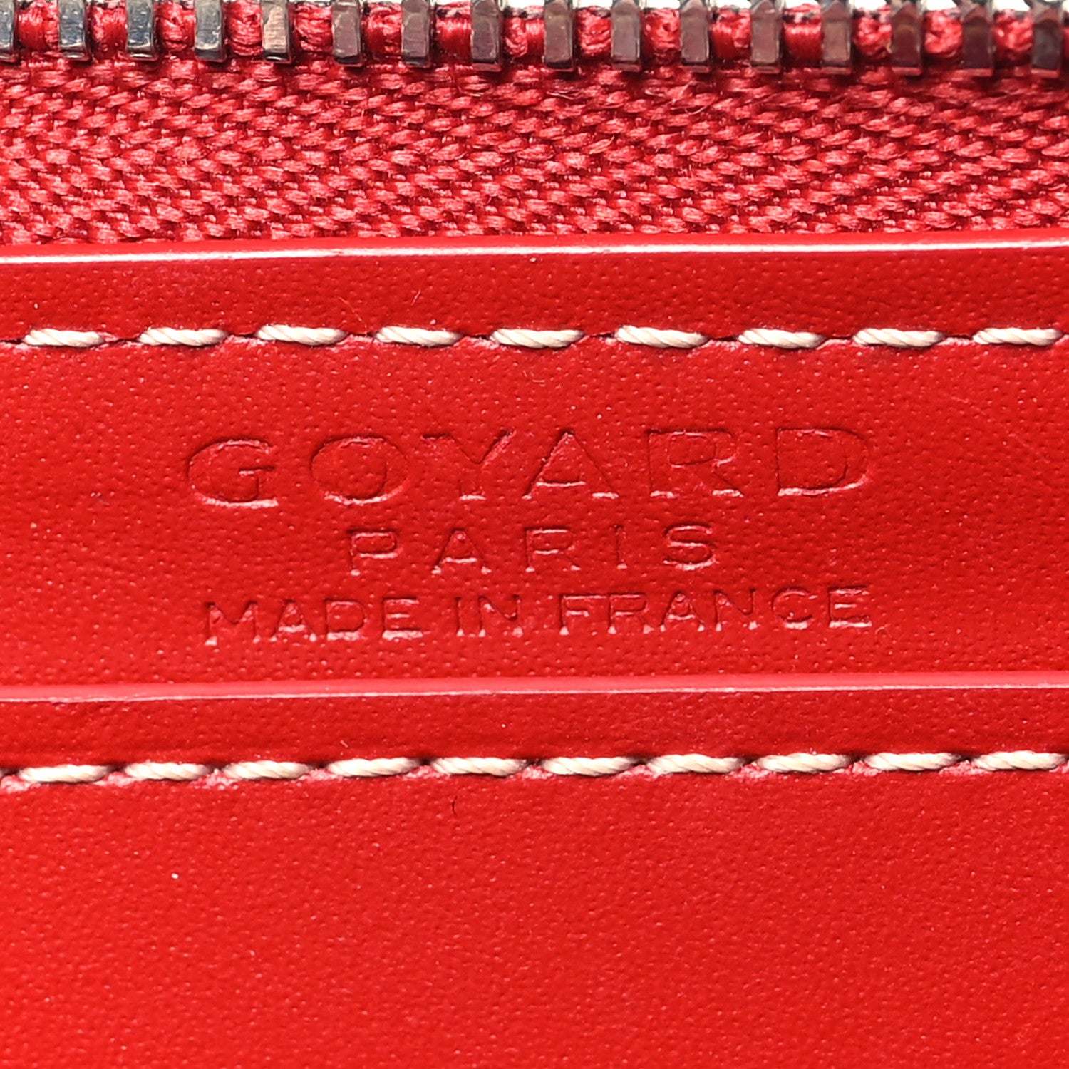 Goyard Goyardine Matignon PM Wallet Red 6 of 10