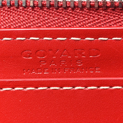 Goyard Goyardine Matignon PM Wallet Red 6 of 10