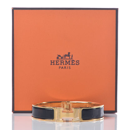 Hermes Enamel Narrow Clic Clac H Bracelet PM Black 6 of 6