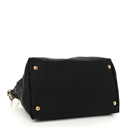 Prada Tessuto Nylon Saffiano Tote Black 4 of 9