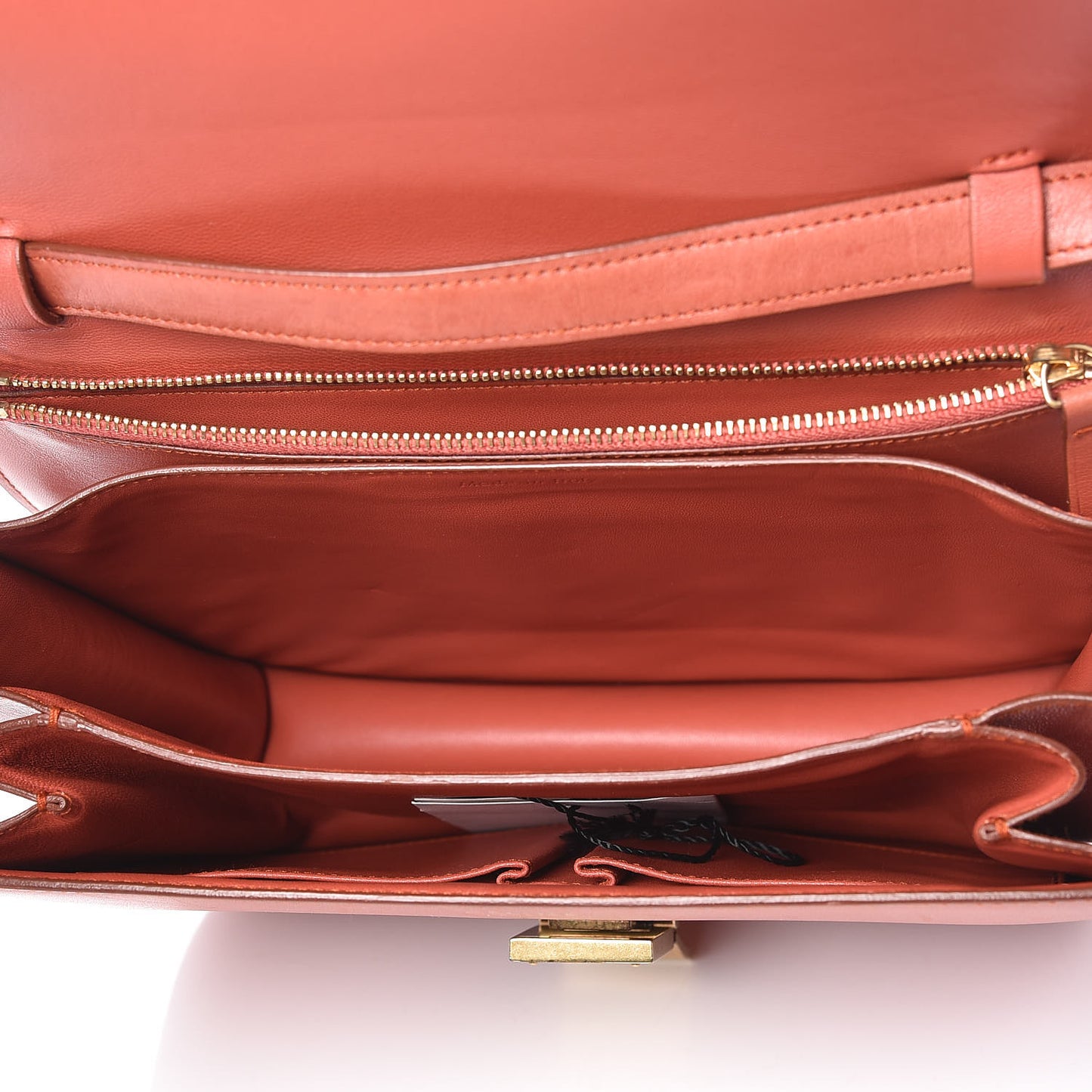 Natural Calfskin Medium Classic Box Flap Bag Brick
