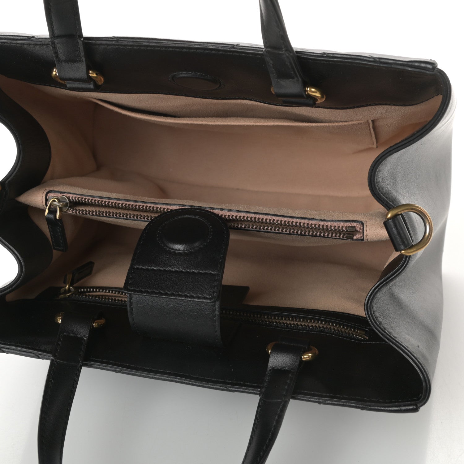 Gucci Calfskin Matelasse Small GG Marmont Tote Black 5 of 9
