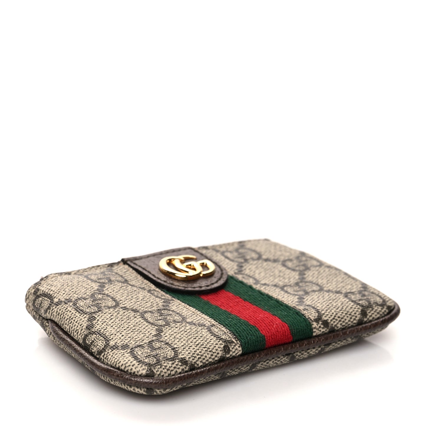 GG Supreme Monogram Web Ophidia Key Case Beige New Acero