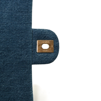 Chanel Denim Quilted Mini Denim Mood Rectangular Flap Blue Multicolor 11 of 12