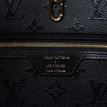 Louis Vuitton X UF Tufted Monogram Neverfull MM Black Red 9 of 11