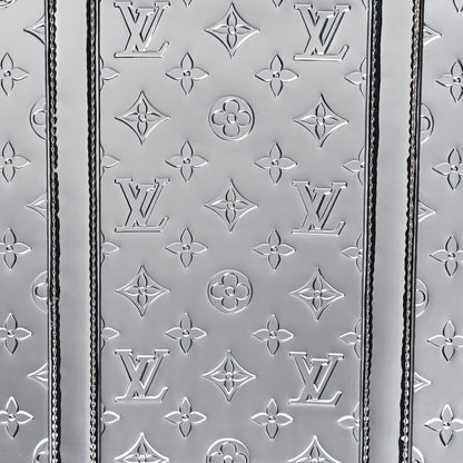 Louis Vuitton Monogram Mirror Sac Plat NM Silver 7 of 9