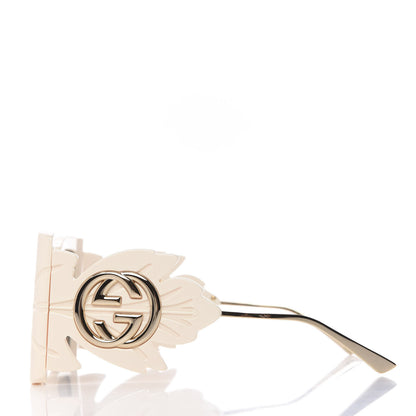Gucci Acetate Square Frame Wing Sunglasses GG0535S Ivory 3 of 8