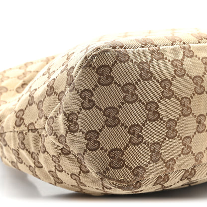 Gucci Monogram Medium Horsebit Chain Hobo Dark Brown 9 of 13