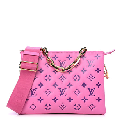 Louis Vuitton Lambskin Embossed Monogram Vuittamins Coussin PM Rose Violet 1 of 5