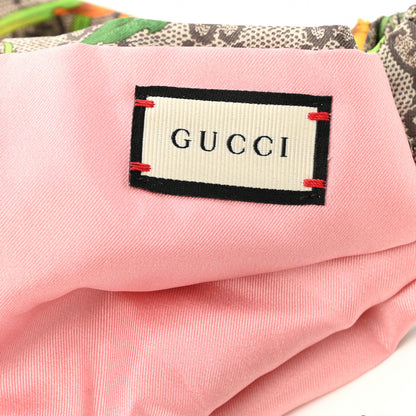 Gucci Silk Monogram Flora Print Headband M Pink 4 of 5