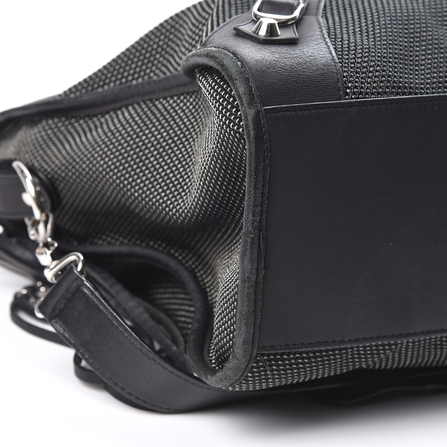 Balenciaga Calfskin Twill Perforated Classic Silver Hardware City Black 5 of 11