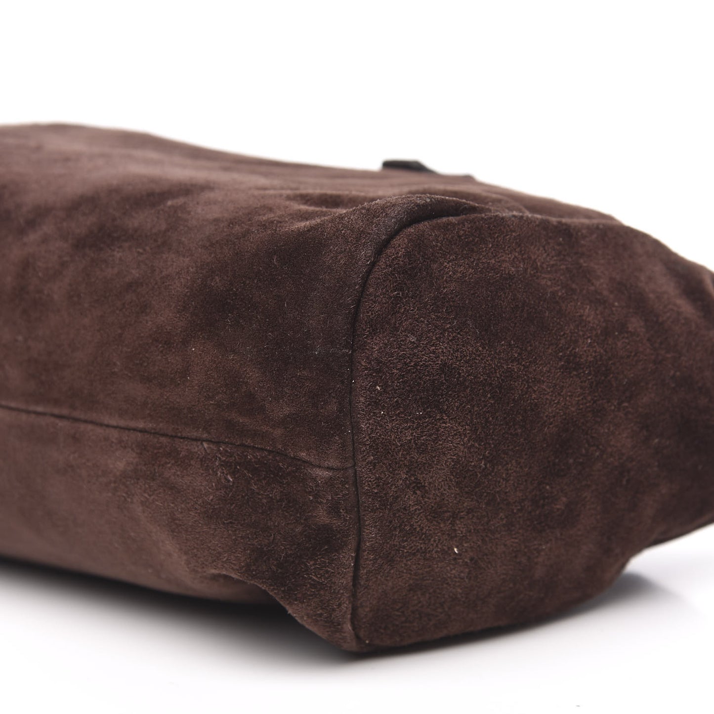 Suede Camoscio Bow Bag Caffe