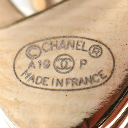 Chanel Pearl Beaded CC Logo Long Necklace Gold Multicolor 5 of 5