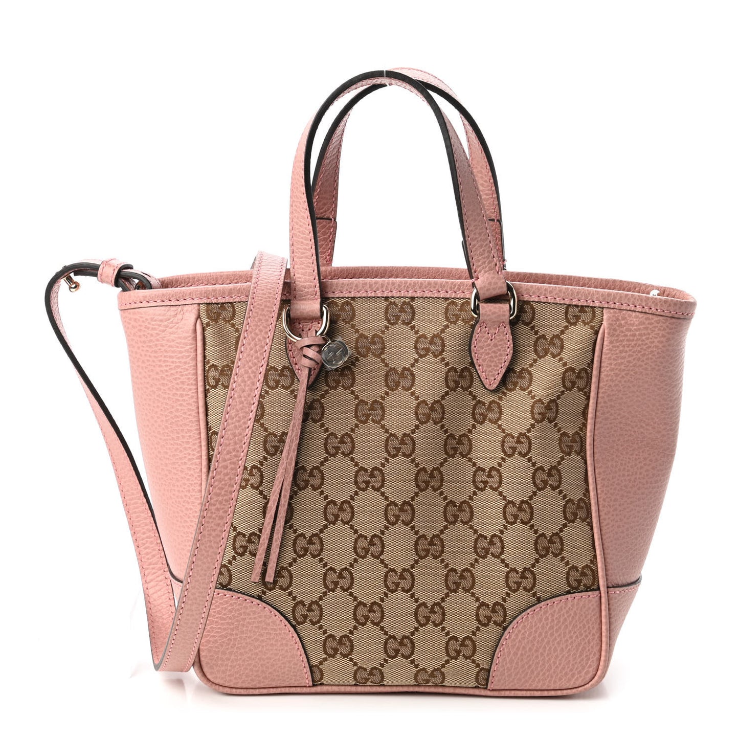 Monogram Small Bree Tote Beige Soft Pink