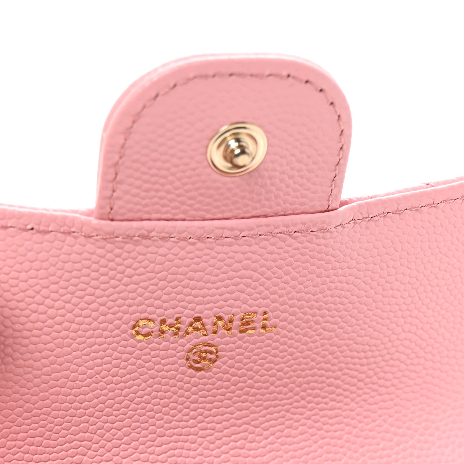 Chanel Caviar Quilted Flap Card Holder Wallet Light Pink 6 of 9