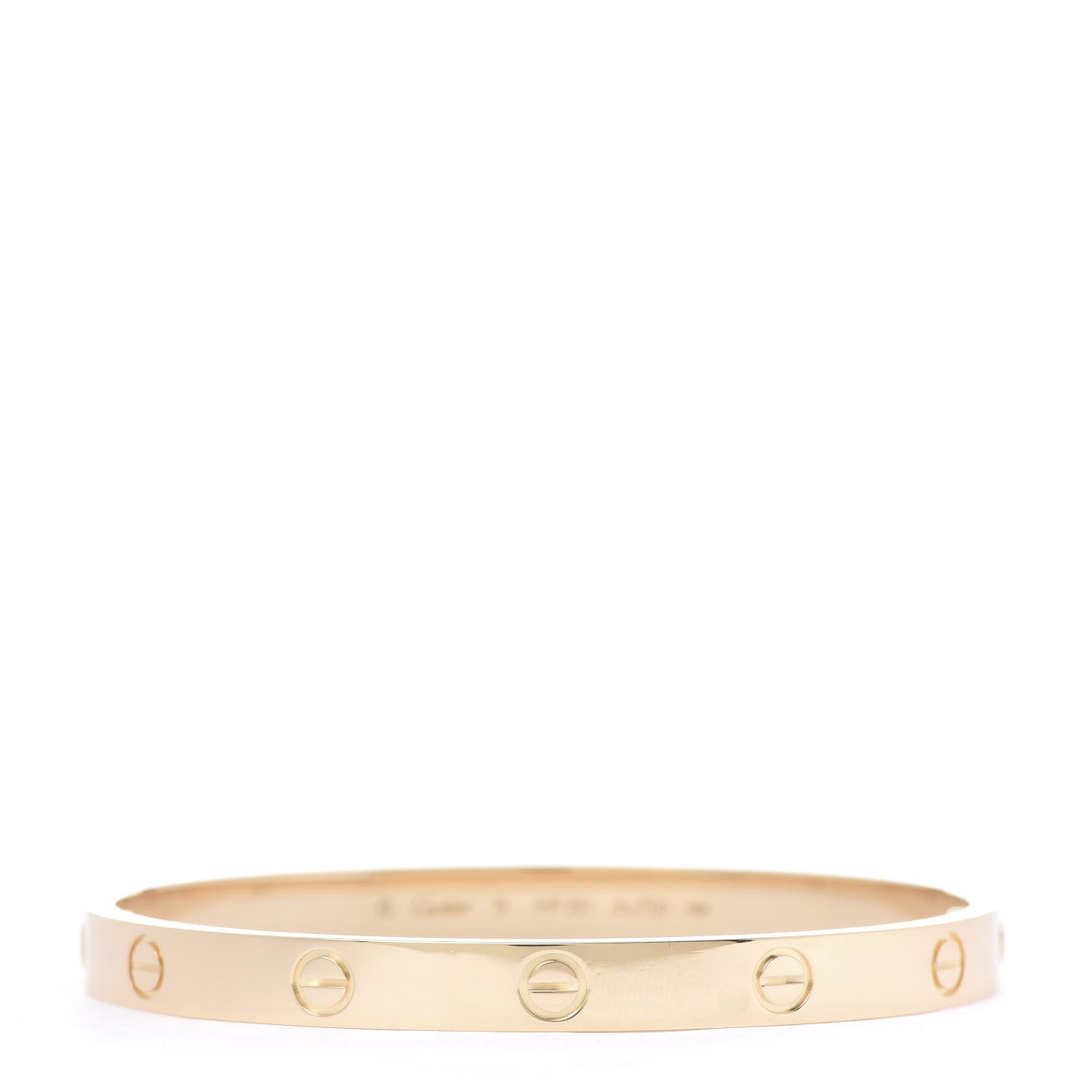 Cartier 18K Yellow Gold LOVE Bracelet 18 1 of 7