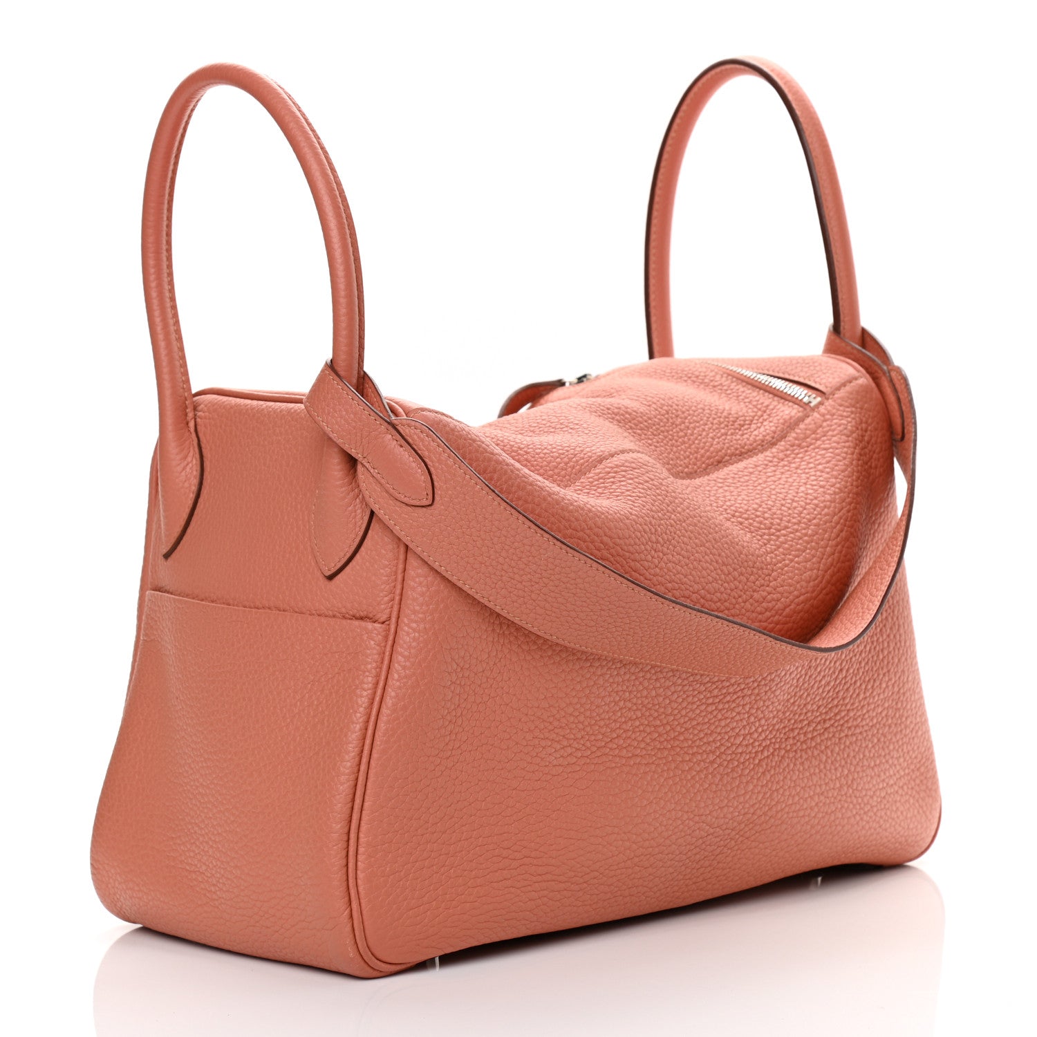 Hermes Taurillon Clemence Lindy 34 Rose Thè 3 of 21