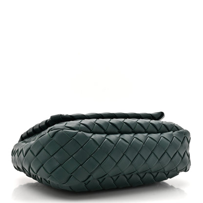 Bottega Veneta Nappa Intrecciato Small Cobble Messenger Bag Emerald Green 4 of 11
