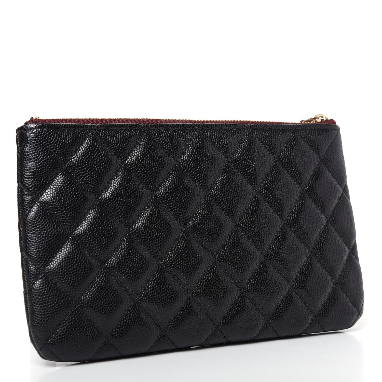 Chanel Caviar Quilted Cosmetic Case Black 3 of 7