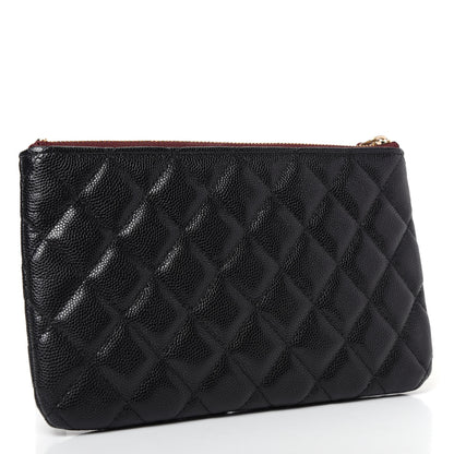 Chanel Caviar Quilted Cosmetic Case Black 3 of 7