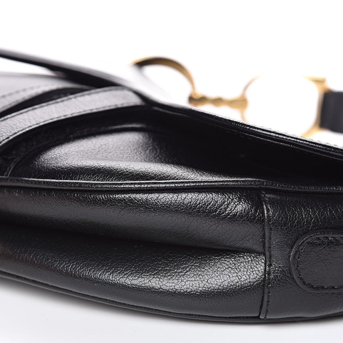 Calfskin Saddle Bag Black