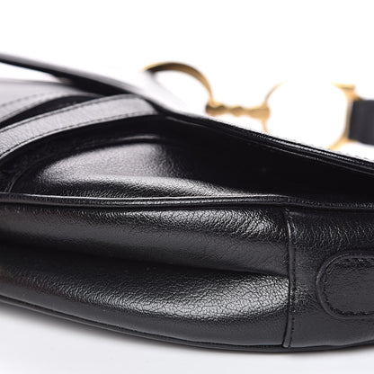 Christian Dior Calfskin Saddle Bag Black 9 of 12