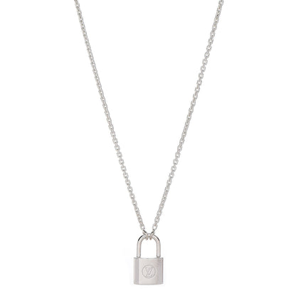 Louis Vuitton Sterling Silver Lockit Necklace 1 of 6