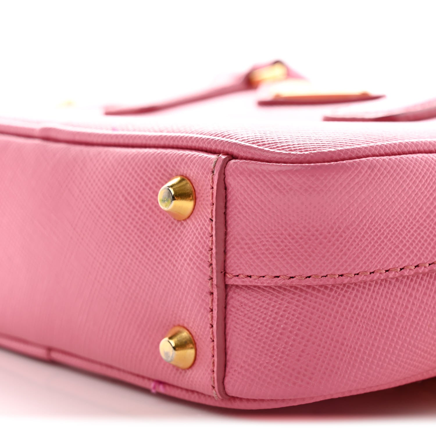 Prada Saffiano Lux Mini Top Handle Crossbody Bag Geranio 10 of 17