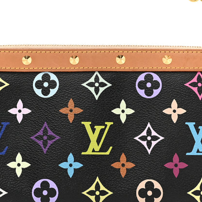Louis Vuitton Monogram Multicolor Pochette Accessories Black 8 of 10