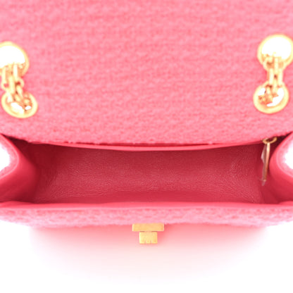 Chanel Tweed Quilted 2.55 Reissue Mini Flap Pink 5 of 10
