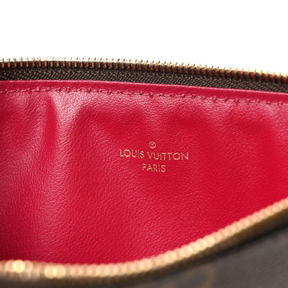 Louis Vuitton Monogram Felicie Chain Wallet Zippered Insert Fuchsia 6 of 6