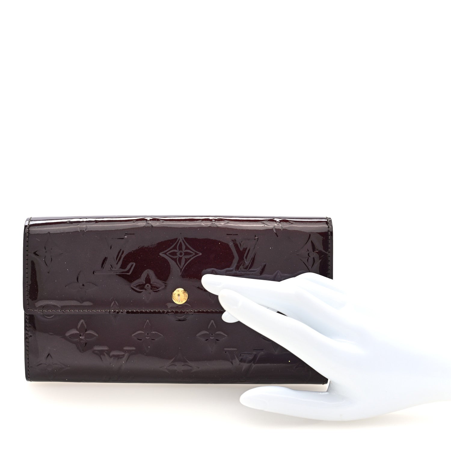 Louis Vuitton Vernis Sarah Wallet Amarante 2 of 6