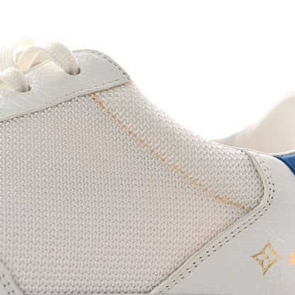 Louis Vuitton Calfskin Monogram Beverly Hills Sneakers 9 White Blue 15 of 21
