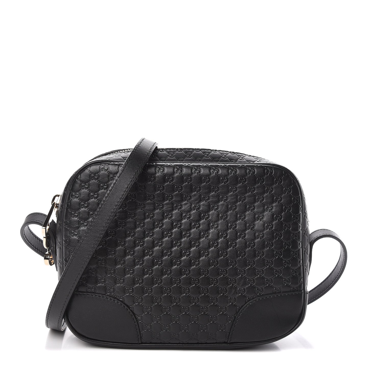 Microguccissima Mini Bree Messenger Bag Black