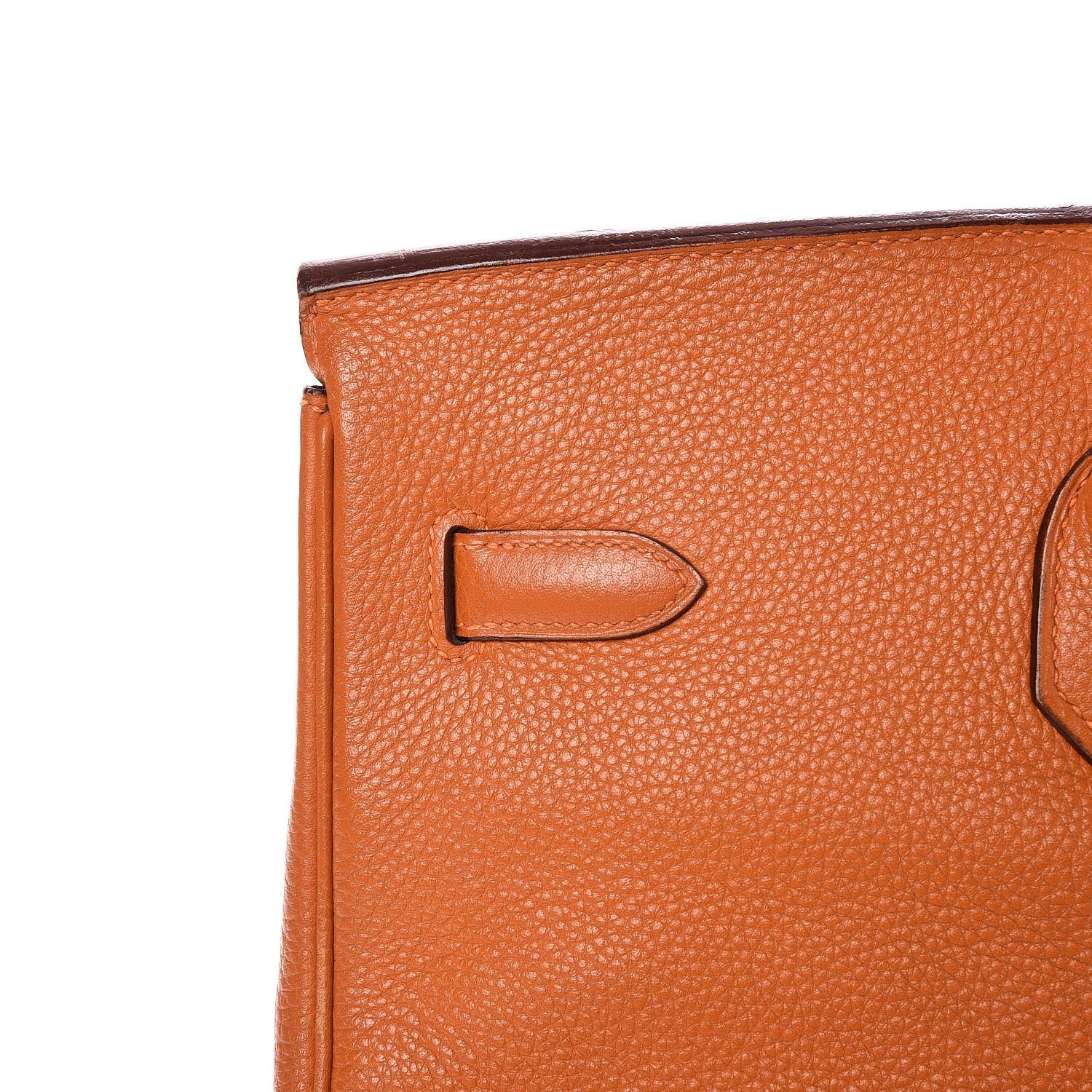 Hermes Taurillon Clemence Birkin 40 Orange 31 of 39