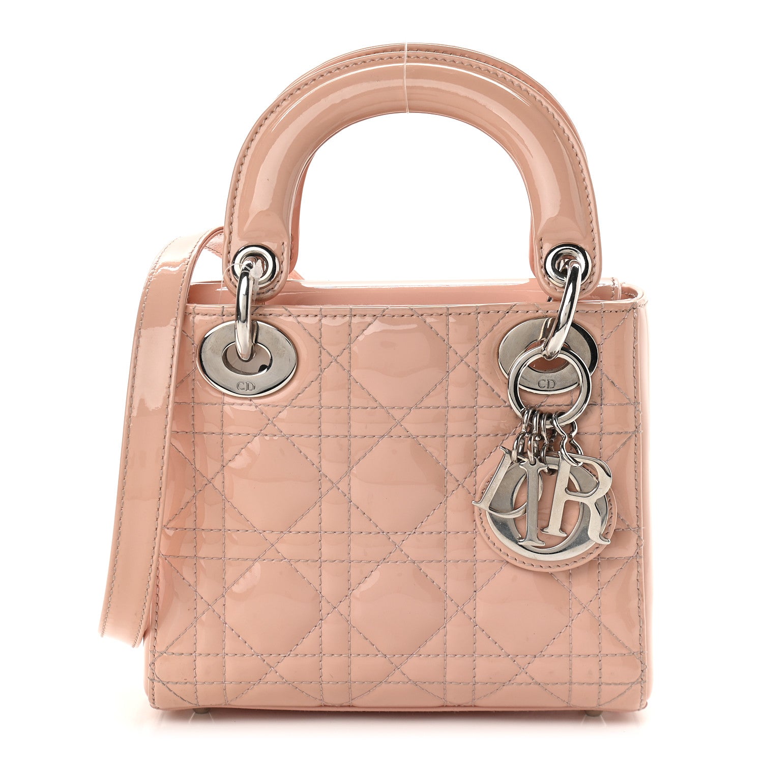 Christian Dior Patent Cannage Mini Lady Dior Light Pink 1 of 8