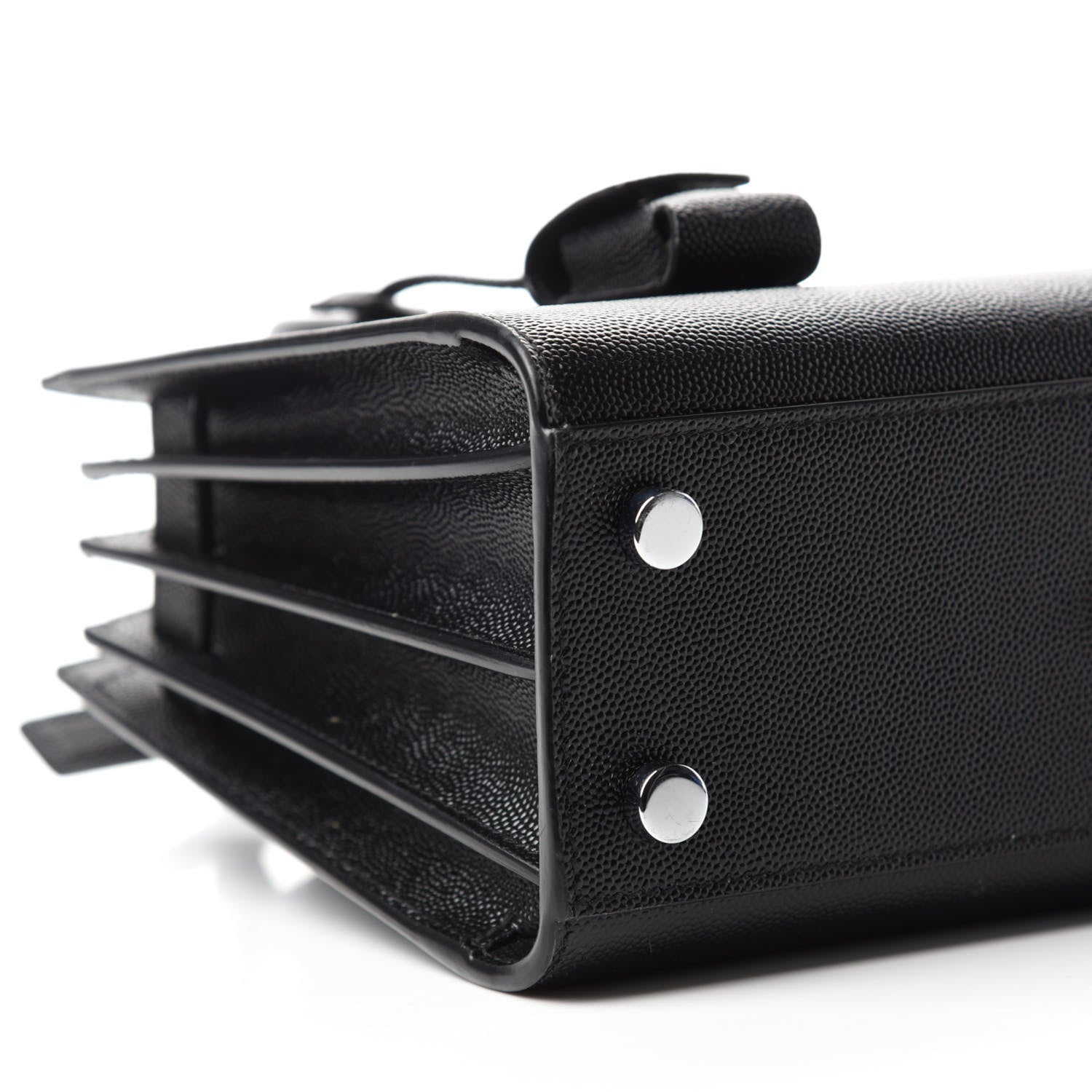 Saint Laurent Grained Calfskin Nano Sac De Jour Black 6 of 10