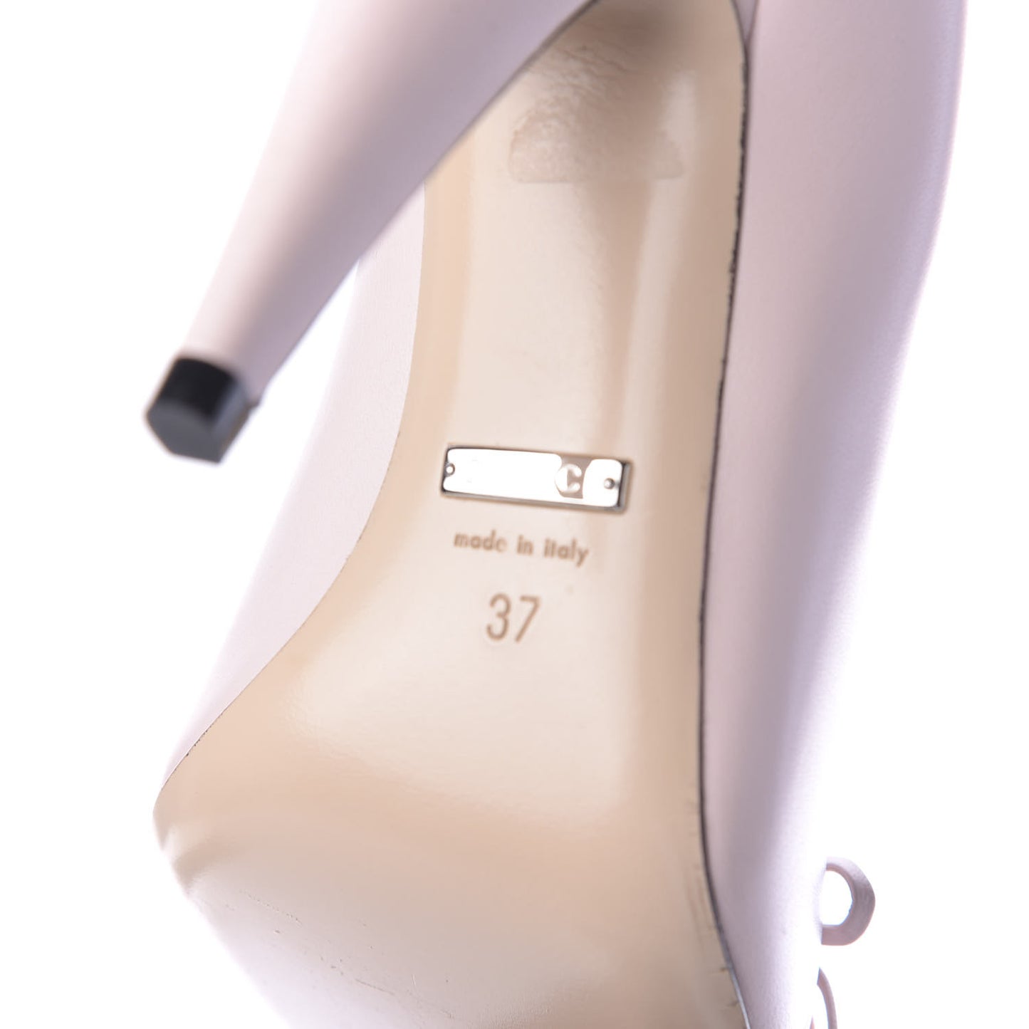 Nappa Bow High Heel Pumps 37 Powder Pink