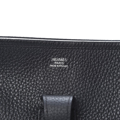 Hermes Taurillon Clemence Evelyne III GM Black 6 of 10