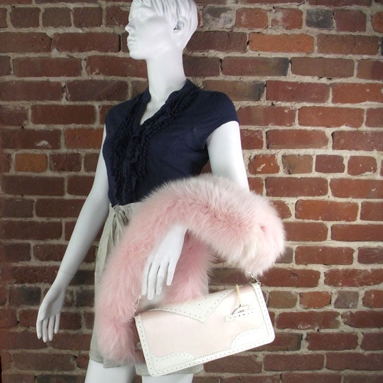 D'Trick Fox Fur Pearls Bag