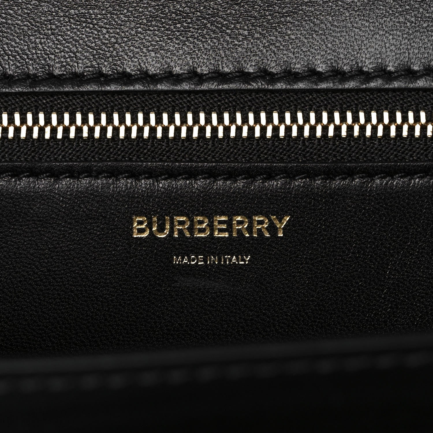 Burberry Calfskin Monogram Embossed Medium TB Chain Bag Black 5 of 9